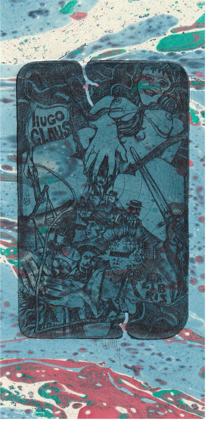 Ets/ aquatint  van Pavel Hlavaty CZE) uit 1984